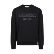 Sweatshirt met capuchon en logo Iceberg , Black , Heren