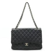 Pre-owned Leather chanel-bags Chanel Vintage , Black , Dames