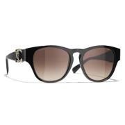 Bruine Gradient Zonnebril - Acetaat Frame Chanel , Brown , Unisex