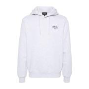 Grijze Sweatshirt Stijlvol Comfortabel Casual Uitstapjes A.p.c. , Whit...