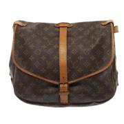 Pre-owned Canvas louis-vuitton-bags Louis Vuitton Vintage , Brown , Da...