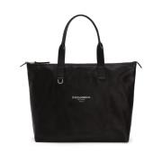 Zwarte Tote Tas met stijl Bm2375 Dolce & Gabbana , Black , Heren