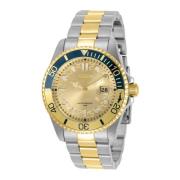 Pro Diver Quartz Horloge - Gouden Wijzerplaat Invicta Watches , Gray ,...