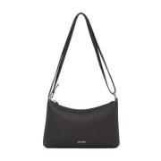 Polyester handtas met polyurethaandetails Calvin Klein , Black , Dames