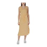 Gele Katoenen Blend Jurk Lente/Zomer Collectie b.young , Yellow , Dame...