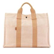 Pre-owned Canvas totes Hermès Vintage , Orange , Dames