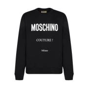 Zwarte Truien voor Mannen Moschino , Black , Heren