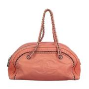 Pre-owned Leather handbags Chanel Vintage , Pink , Dames