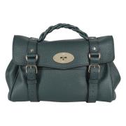 Alexa Leren Tas met Zware Korrel Mulberry , Green , Dames