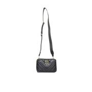 Gewatteerde Crossbody Tas in Zwart Dkny , Black , Dames