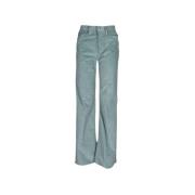 Stijlvolle Wijde Broek Dondup , Blue , Dames