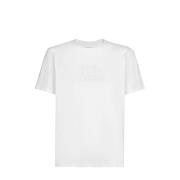 Casual Katoenen T-shirt C.p. Company , White , Heren