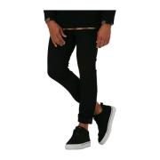 Slim Fit Zwarte Jeans Delaware3-1 Boss Black , Black , Heren