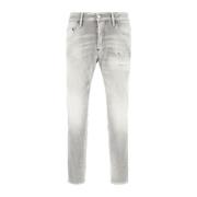 Klassieke Denim Jeans voor dagelijks gebruik Dsquared2 , Gray , Heren