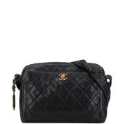 Pre-owned Leather crossbody-bags Chanel Vintage , Black , Dames