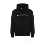 Zwarte Katoenen Hoodie met Witte Logos Mastermind World , Black , Here...