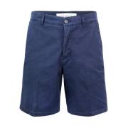 Blauwe Bermuda Shorts met ritssluiting Department Five , Blue , Heren