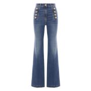 Blauwe Vintage Jeans voor Mannen Elisabetta Franchi , Blue , Dames