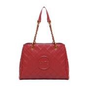 Robijn Shopper met Drie Compartimenten V73 , Red , Dames