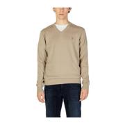 Cashmere Gebreide Trui U.s. Polo Assn. , Beige , Heren