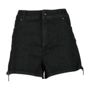 Moderne Shorts in Katoen Elastaan Costume National , Black , Dames