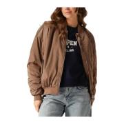 Bruin Polyester Jack voor Vrouwen Penn&Ink N.Y , Brown , Dames