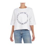 Ronde hals Casual Sweatshirt Emporio Armani , White , Dames