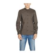 Klassieke katoenen overhemdcollectie Antony Morato , Brown , Heren