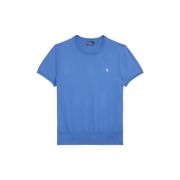 Trui met korte mouwen van katoenmix Polo Ralph Lauren , Blue , Dames