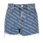 Stijlvolle Bite Shorts voor Vrouwen Alexander Wang , Blue , Dames