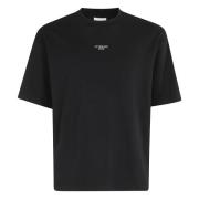 Klassiek Slogan T-shirt Drole de Monsieur , Black , Heren