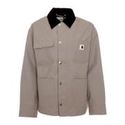 Canvasjas met klassieke koordkraag Carhartt Wip , Gray , Heren