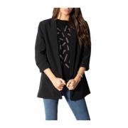 Polyester Blazer Jas Vrouw Collectie Only , Black , Dames