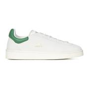 Witte Sneakers met Donkergroene Inzet Lacoste , White , Heren