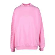 Katoenen Gebreide Top Balenciaga , Pink , Dames