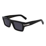 Zwarte Acetaat Zonnebril Sf2034S 001 Salvatore Ferragamo , Black , Uni...