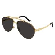 Stoere Aviator Zonnebril in Goud Cartier , Yellow , Dames