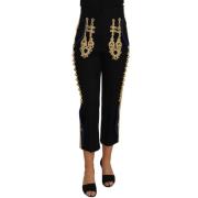 Cropped Trousers Dolce & Gabbana , Black , Dames