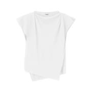 Asymmetrische shirt met gewatteerde schouders Isabel Marant Étoile , W...