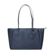 Blauwe Technische Stoffen Modetas Michael Kors , Blue , Dames