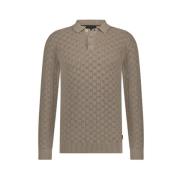 Taupe Melange Mickey Sweater Saint Steve , Brown , Heren