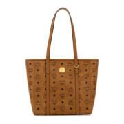 Toni Canvas Winkel Tas MCM , Brown , Dames