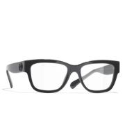 Grijze Acetaat Frame Bril 1716 Chanel , Black , Dames