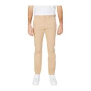 Tapered Katoenen Broek Tommy Jeans , Beige , Heren