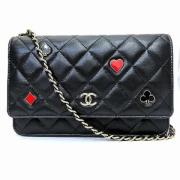 Pre-owned Leather chanel-bags Chanel Vintage , Black , Dames