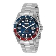 Pro Diver Kwarts Horloge Blauwe Wijzerplaat Invicta Watches , Gray , H...