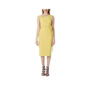 Lange Polyester Jurk Lente/Zomer Collectie Sandro Ferrone , Yellow , D...