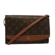 Pre-owned Canvas shoulder-bags Louis Vuitton Vintage , Brown , Dames