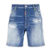 Stijlvolle Bermuda Shorts voor Mannen Dsquared2 , Blue , Heren