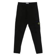 Zwarte Cargo Jogger Broek Stone Island , Black , Heren